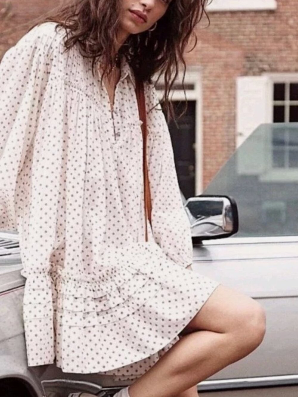 Free People Ivory Combo Dress